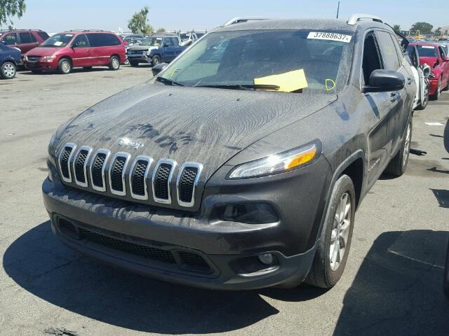 1C4PJLCBXFW782565 - 2015 JEEP CHEROKEE L GRAY photo 2