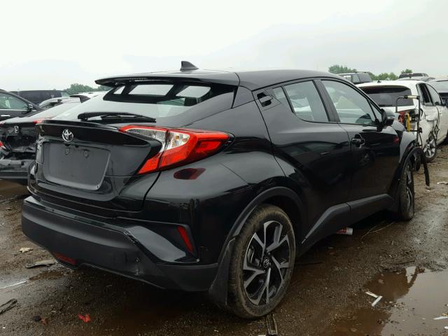 NMTKHMBX3JR018167 - 2018 TOYOTA C-HR XLE BLACK photo 4