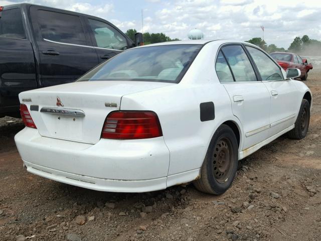 4A3AA46G5YE064284 - 2000 MITSUBISHI GALANT ES WHITE photo 4