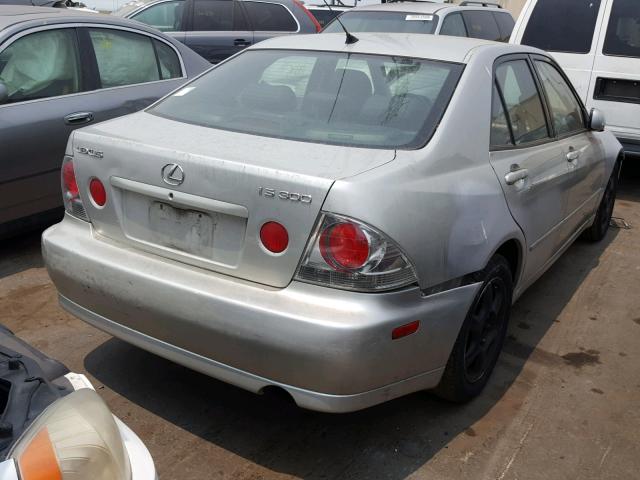 JTHBD182910033698 - 2001 LEXUS IS 300 SILVER photo 4