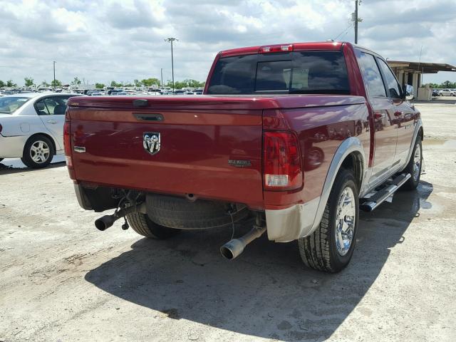 1C6RD6NT1CS158994 - 2012 DODGE RAM 1500 L MAROON photo 4