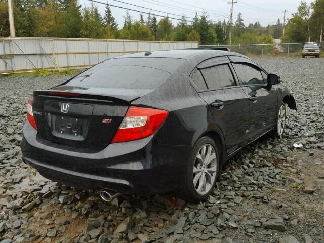 2HGFB6E50CH200647 - 2012 HONDA CIVIC SI BLACK photo 4