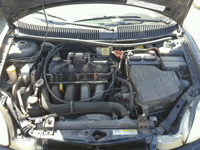 1B3ES26C12D642933 - 2002 DODGE NEON BLACK photo 7