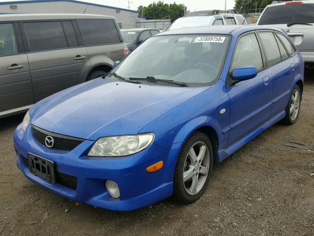 JM1BJ245931150890 - 2003 MAZDA PROTEGE PR BLUE photo 2