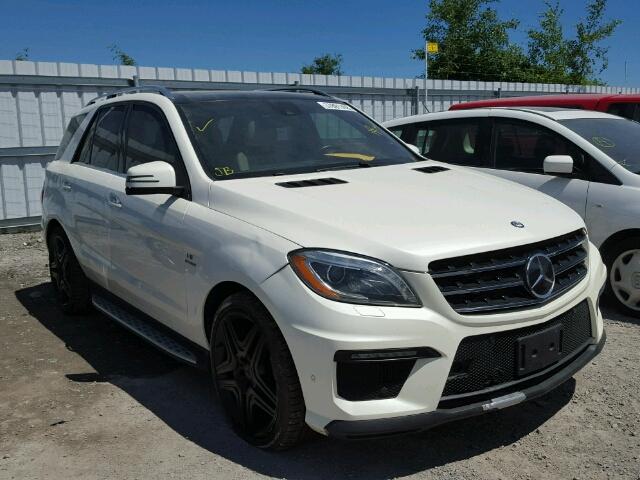 4JGDA7EB8CA049166 - 2012 MERCEDES-BENZ ML 63 AMG WHITE photo 1