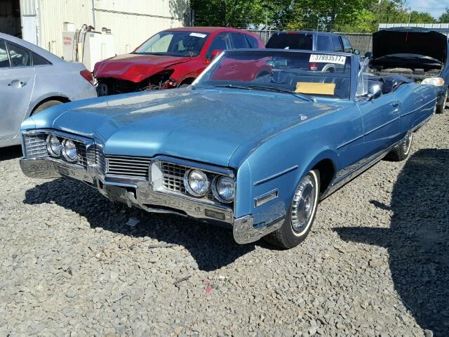 384677M344382 - 1967 OLDSMOBILE NINETY-EIG BLUE photo 2