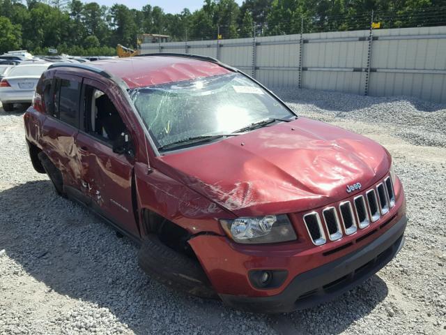1C4NJCBAXFD156168 - 2015 JEEP COMPASS SP MAROON photo 1