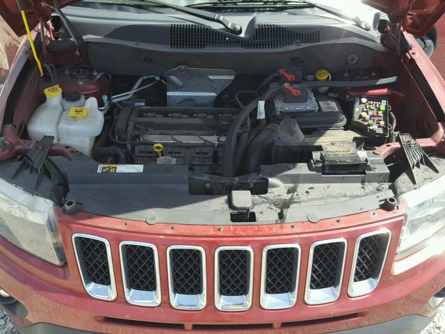 1C4NJCBAXFD156168 - 2015 JEEP COMPASS SP MAROON photo 7