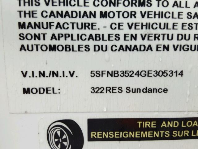 5SFNB3524GE305314 - 2016 HEART LAND SUNDANCE TWO TONE photo 10