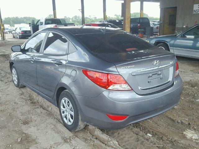 KMHCT4AE2DU397632 - 2013 HYUNDAI ACCENT GLS GRAY photo 3