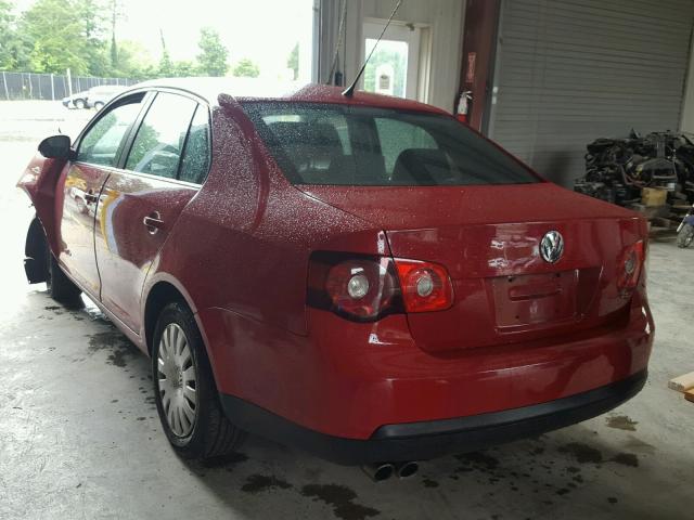 3VWJM71K69M031794 - 2009 VOLKSWAGEN JETTA S RED photo 3