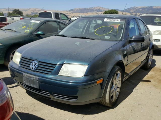 3VWTG69M42M049474 - 2002 VOLKSWAGEN JETTA GLX GREEN photo 2