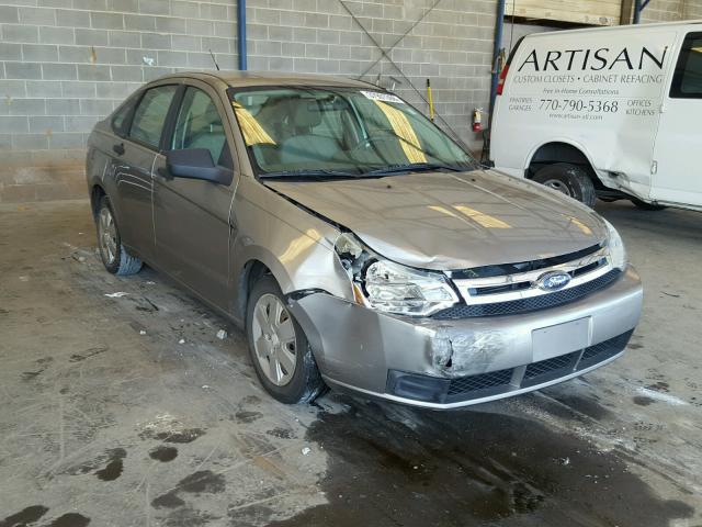 1FAHP34N28W231051 - 2008 FORD FOCUS S/SE SILVER photo 1