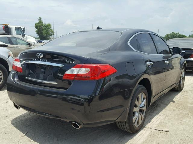 JN1BY1AR8CM394738 - 2012 INFINITI M37 X BLACK photo 4