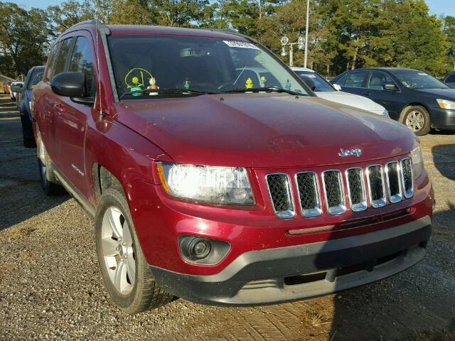 1C4NJCBB5ED600564 - 2014 JEEP COMPASS SP RED photo 1