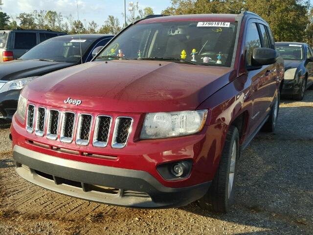 1C4NJCBB5ED600564 - 2014 JEEP COMPASS SP RED photo 2