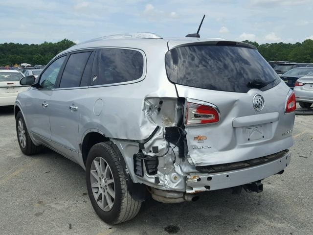 5GAKRBKD4GJ216210 - 2016 BUICK ENCLAVE SILVER photo 3