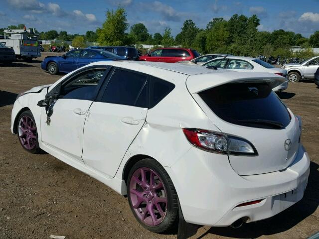 JM1BL1L33C1550285 - 2012 MAZDA SPEED 3 WHITE photo 3