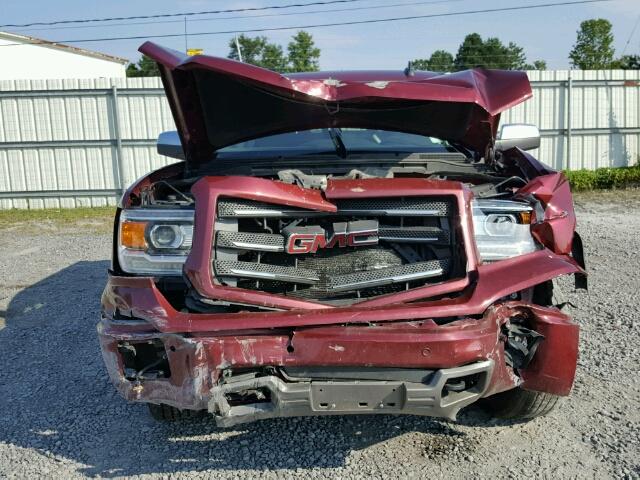 3GTU2VEC0FG261015 - 2015 GMC SIERRA K15 BURGUNDY photo 9