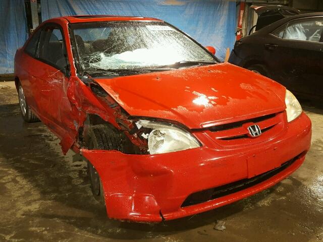 1HGEM22931L092790 - 2001 HONDA CIVIC EX RED photo 1