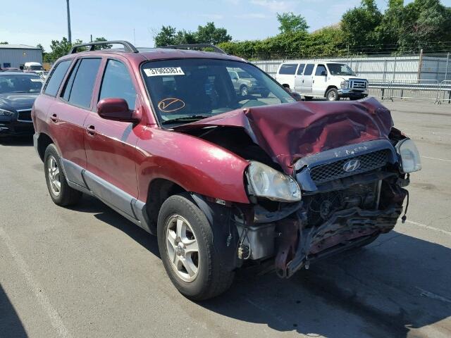 KM8SC73D83U526893 - 2003 HYUNDAI SANTA FE G RED photo 1