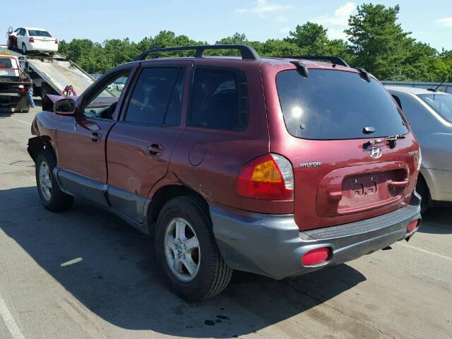 KM8SC73D83U526893 - 2003 HYUNDAI SANTA FE G RED photo 3