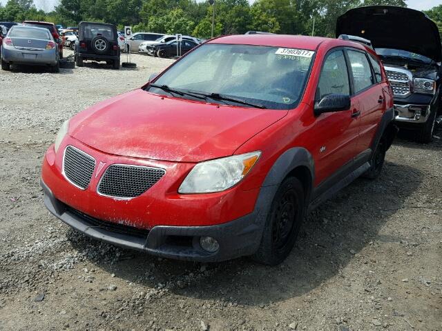 5Y2SL65876Z454686 - 2006 PONTIAC VIBE RED photo 2