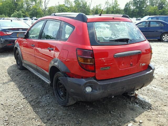 5Y2SL65876Z454686 - 2006 PONTIAC VIBE RED photo 3