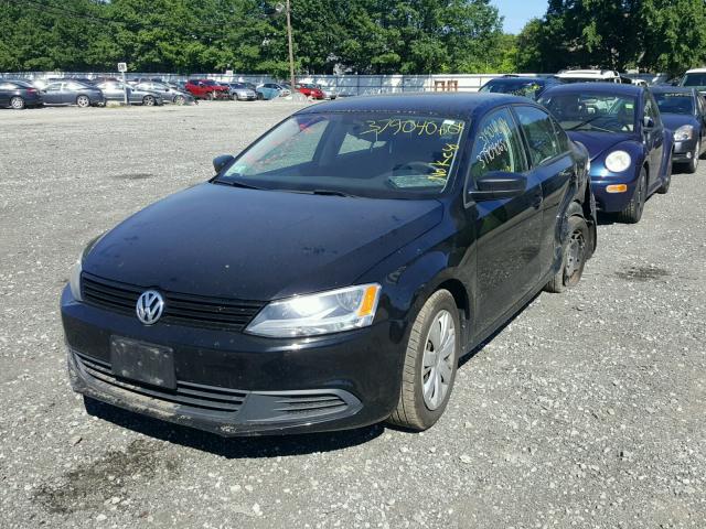 3VW2K7AJ8CM347447 - 2012 VOLKSWAGEN JETTA BASE Սև լուսանկար 2