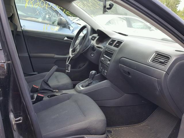 3VW2K7AJ8CM347447 - 2012 VOLKSWAGEN JETTA BASE Սև լուսանկար 5