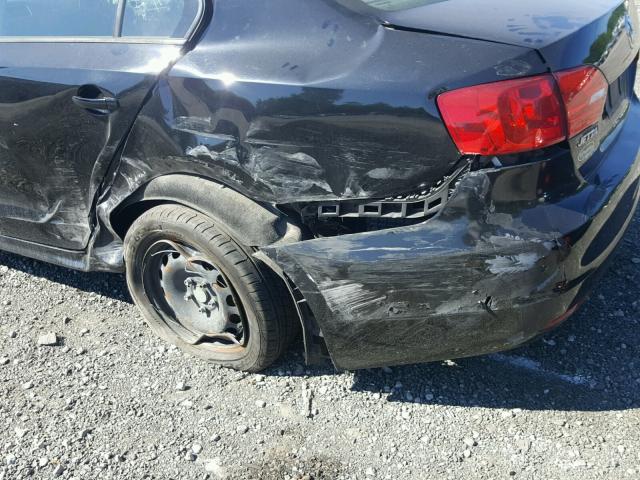 3VW2K7AJ8CM347447 - 2012 VOLKSWAGEN JETTA BASE Սև լուսանկար 9