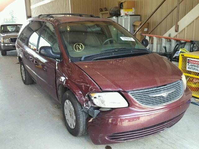 2C4GP44382R747635 - 2002 CHRYSLER TOWN & COU MAROON photo 1