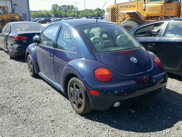 3VWCC21C5YM402644 - 2000 VOLKSWAGEN NEW BEETLE 蓝色 照片 3