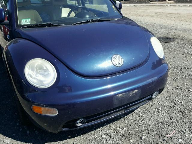 3VWCC21C5YM402644 - 2000 VOLKSWAGEN NEW BEETLE 蓝色 照片 9
