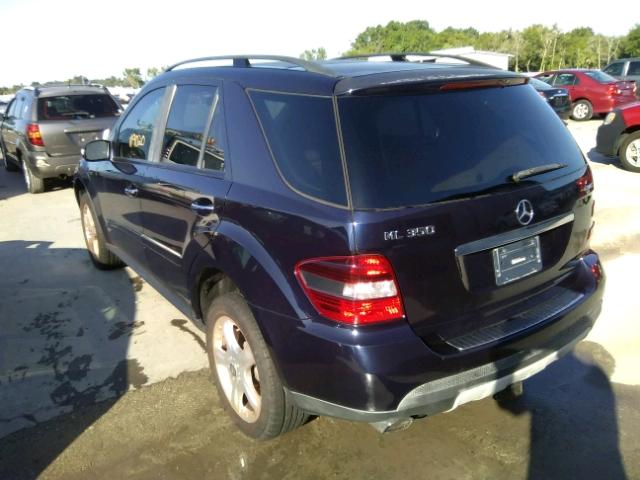 4JGBB86E38A317471 - 2008 MERCEDES-BENZ ML 350 PURPLE photo 3