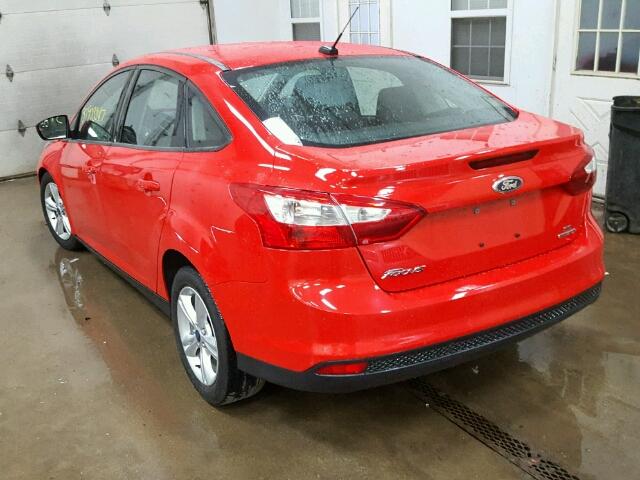 1FADP3F21EL355987 - 2014 FORD FOCUS SE RED photo 3