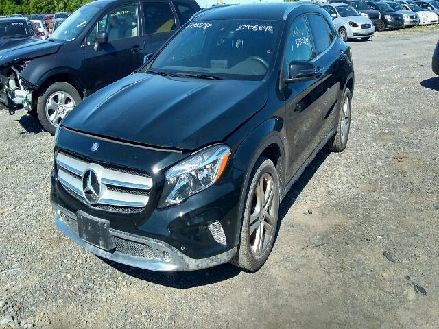 WDCTG4GB8GJ240340 - 2016 MERCEDES-BENZ GLA 250 4M BLACK photo 2