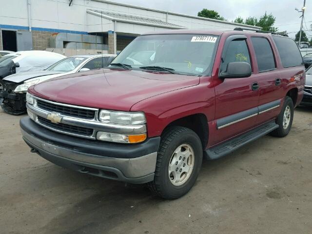 3GNFK16T84G181790 - 2004 CHEVROLET SUBURBAN K BURGUNDY photo 2