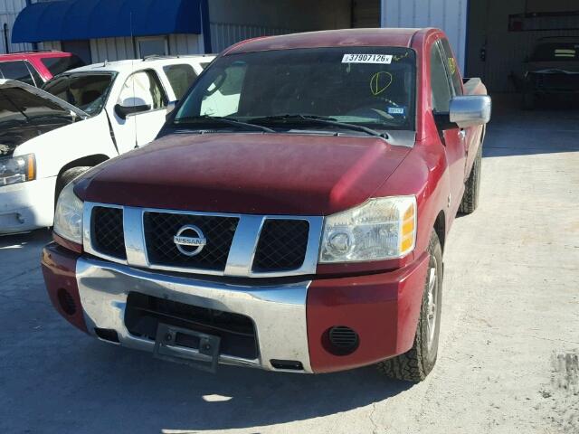 1N6AA06A14N561170 - 2004 NISSAN TITAN XE/S MAROON photo 2