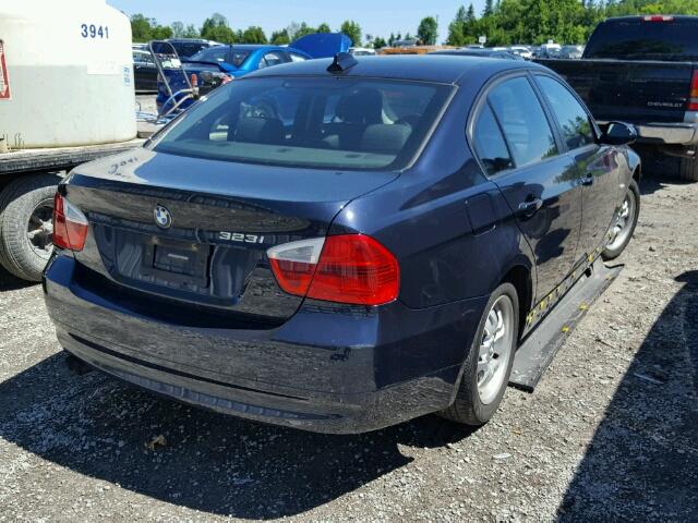 WBAVH13547KC96635 - 2007 BMW 323 I BLACK photo 4