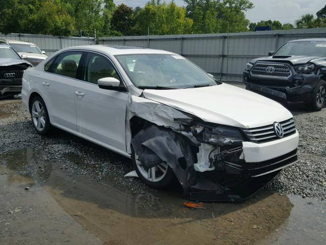 1VWBS7A34EC034627 - 2014 VOLKSWAGEN PASSAT SE WHITE photo 1