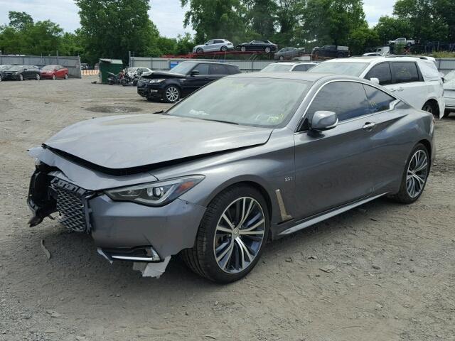 JN1EV7EL7HM551522 - 2017 INFINITI Q60 PREMIU GRAY photo 2