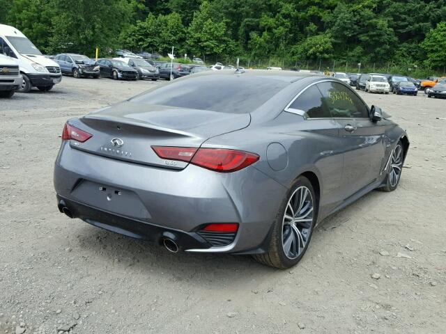 JN1EV7EL7HM551522 - 2017 INFINITI Q60 PREMIU GRAY photo 4