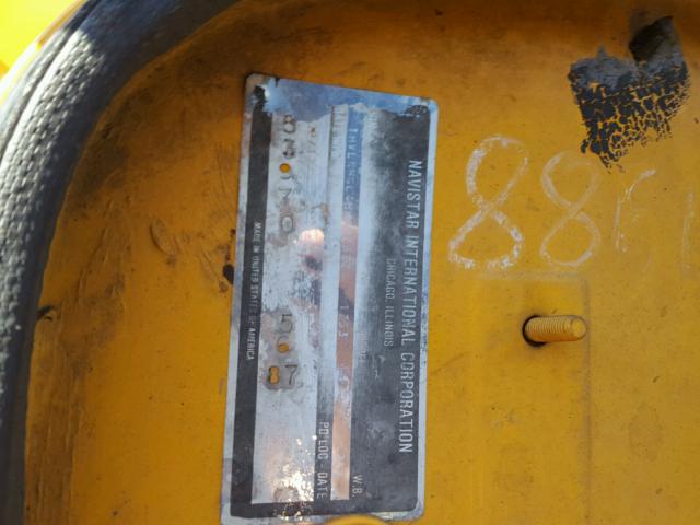 1HVLNHGL4HH487322 - 1987 INTERNATIONAL S-SERIES 1 黄色 照片 10