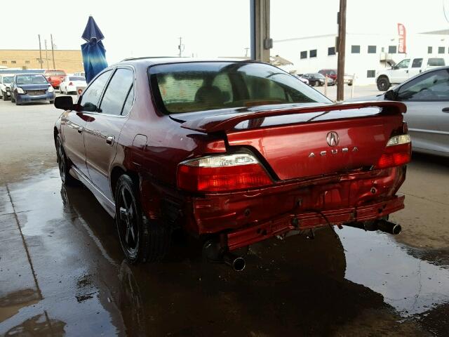 19UUA56683A044965 - 2003 ACURA 3.2 TL MAROON photo 3