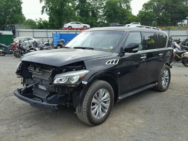 JN8AZ2NE6H9154461 - 2017 INFINITI QX80 BASE BLACK photo 2