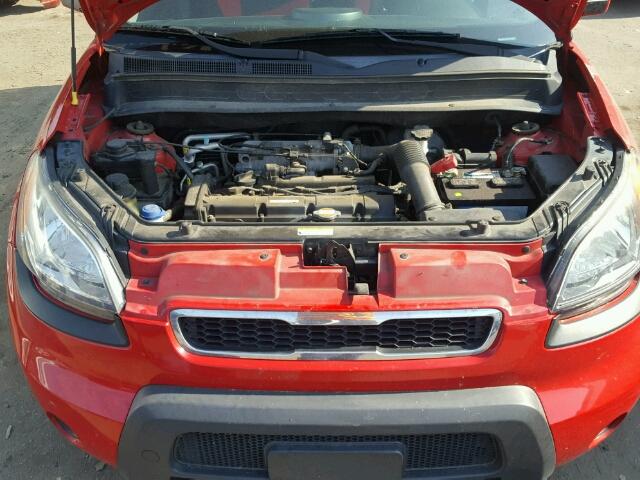 KNDJT2A27B7244505 - 2011 KIA SOUL + RED photo 7