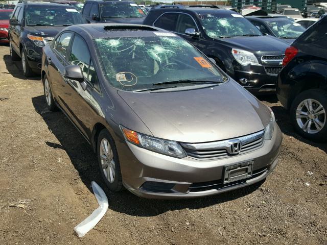 19XFB2F91CE308327 - 2012 HONDA CIVIC EXL GOLD photo 1