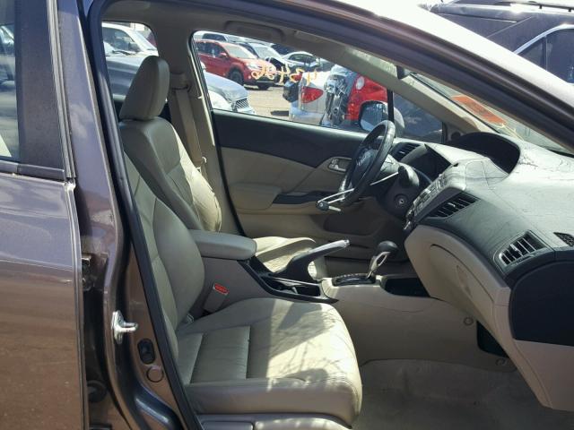 19XFB2F91CE308327 - 2012 HONDA CIVIC EXL GOLD photo 5