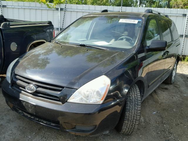 KNDMB233566039718 - 2006 KIA SEDONA EX BLACK photo 2